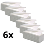 Kit 6 Papel Toalha 1000 folhas 20x21 100% Celulose Agrocorp