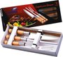 Kit Para Churrasco Faca + Garfo + Chaira - Madeferinox