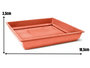 Prato Floreira 01 Cerâmica - Nutriplan - 18,5x18,5x3,5cm