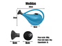 Regador 3L Chuveiro Removível - Jardim Nutriplan Azul