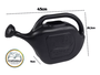 Regador Plástico 5L Preto - Metasul