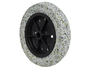 Roda Pneu 19mm Carrinho Construção Maciço Borracha Exp 3,25x8mm