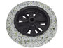 Roda Pneu 19mm Carrinho Construção Maciço Borracha Exp 3,25x8mm