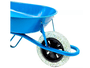 Roda Pneu 19mm Carrinho Construção Maciço Borracha Exp 3,25x8mm