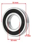 Rolamento 6207 2RS Vedado Dupla Blindagem