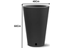Vaso Petra Cônico 60Cm Preto - Nutriplan