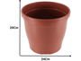 Vaso Primavera 04 Cerâmica - Nutriplan - 24x24x20cm