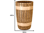 Vaso Tina Cônico 44Cm Envelhecido - Nutriplast